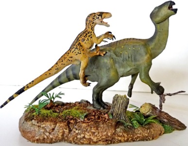 Iguanodon/Utahraptor Diorama