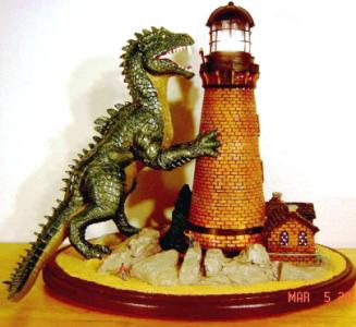 Custom Harryhausen Rhedosaurus Diorama